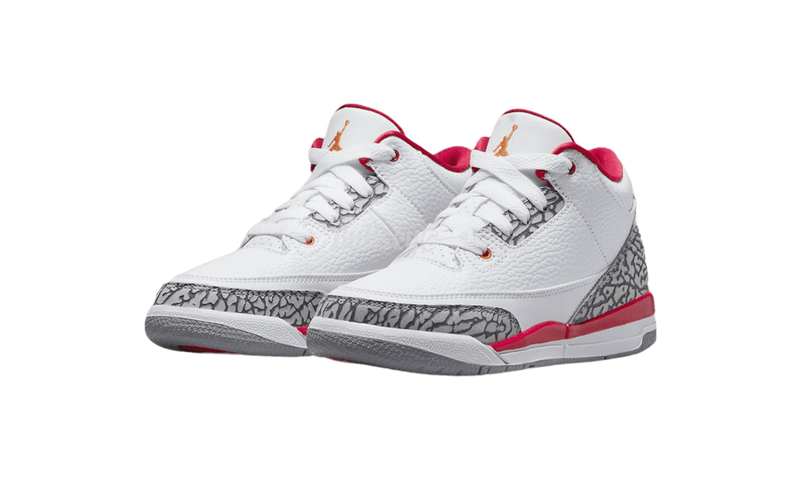 Air Jordan 3 Retro "Red Cardinal" PS - Женские кожаные кроссовки nike air jordan 1 retro low grey найк
