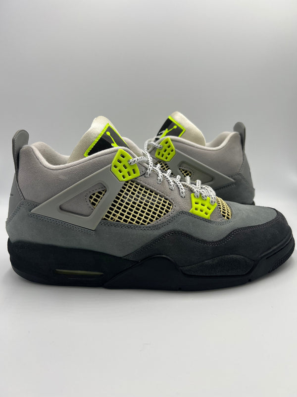 Air Jordan 4 Retro SE " 95 Neon" (PreOwned) - Kangaroos aussie mono unisex mens womens vapor grey casual lifestyle sneakers