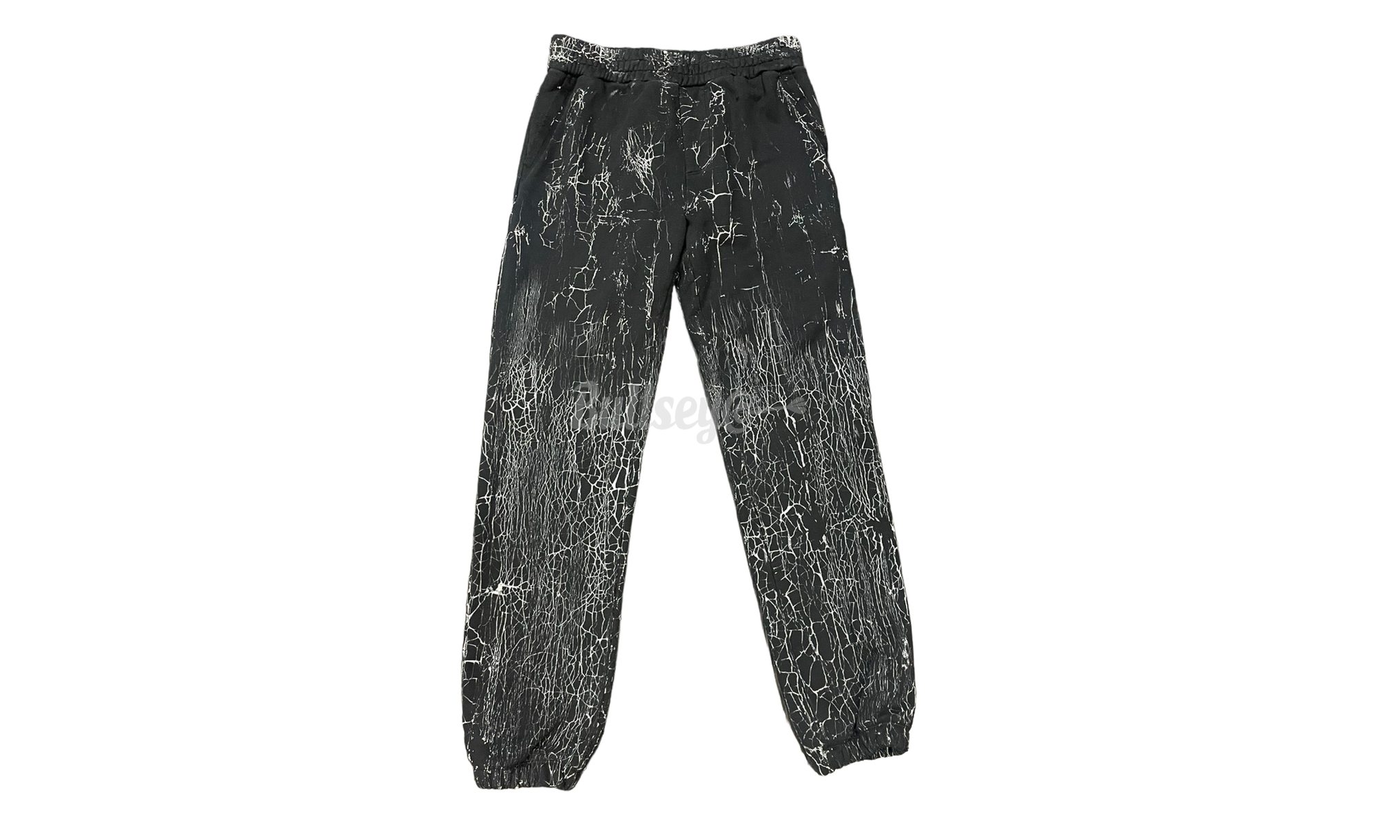 Amiri Cracked Dye Logo Black Sweatpants-Bullseye Sneaker Boutique