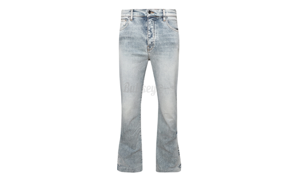 Amiri Stack Flare Denim Stone Indigo Jeans-Bullseye Sneaker Boutique