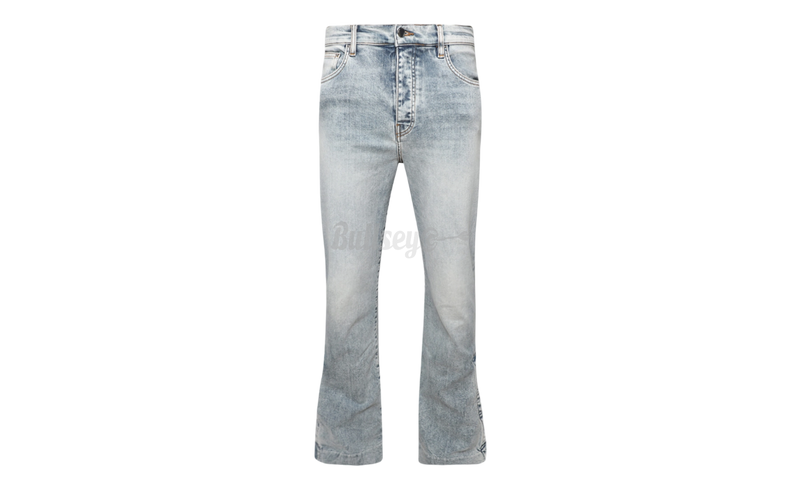 Amiri Stack Flare Denim Stone Indigo Jeans-Bullseye Sneaker Boutique