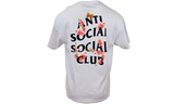 Anti-Social Club "Kkoch" White T-Shirt-Polo Ralph Lauren Hanford Sneakers van creme suede met marineblauw logo