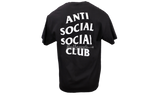 Anti-Social Club "Logo 2" Black T-Shirt-Nike Air Force 1 Red