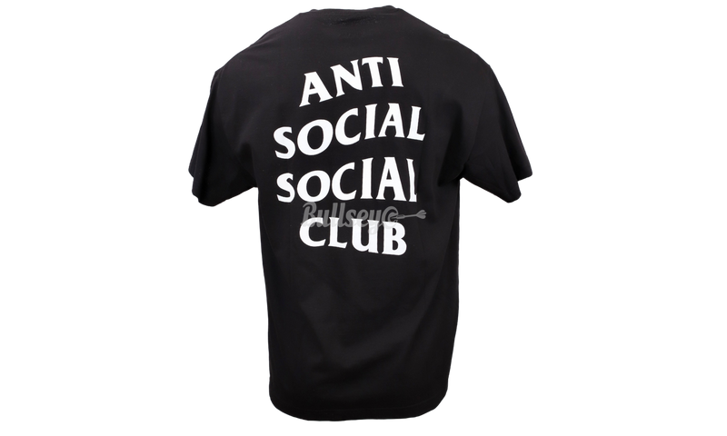 Anti-Social Club "Logo 2" Black T-Shirt-Most Comfortable Wedge Sandals for Walking