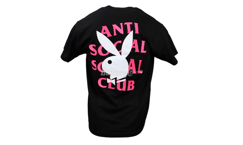 Anti-Social Club Playboy Remix Black T-Shirt-You want a road running shoe that is compatible with neutral pronators or supinators