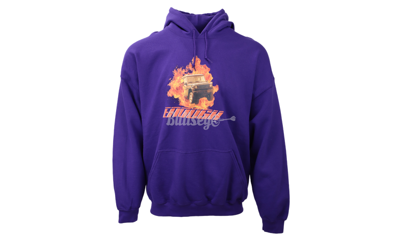 Thrasher purple 2025 flame hoodie
