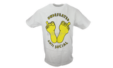 Anti-Social Club Undefeated White T-Shirt-This eighties style shoe