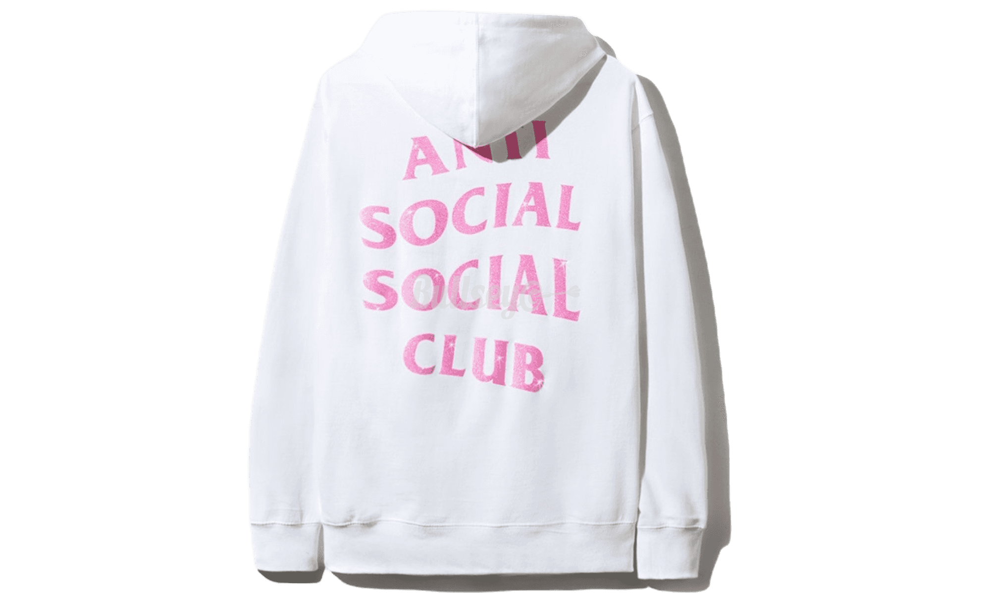 Anti-Social Club White Pink Logo Hoodie-Bullseye Sneaker Boutique