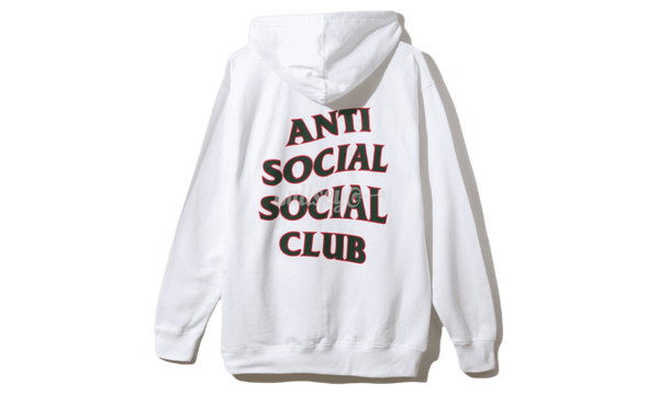Anti-Social Club White Rodeo Hoodie-nike sb zoom bruin on feet and ankle boots