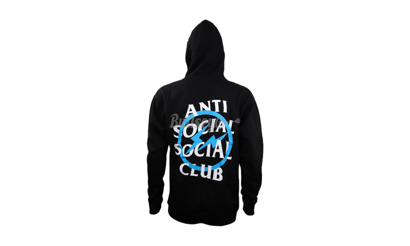 Anti-Social Club X Fragment Blue Bolt Hoodie-ASH padded platform snow boots