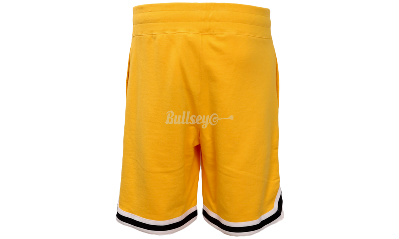 BAPE Yellow Basketball Sweat Shorts