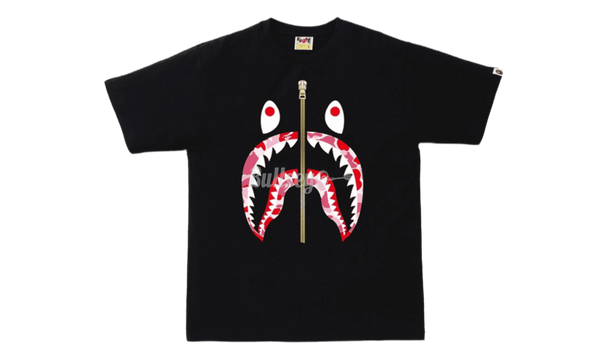 Bape ABC Black/Pink Camo Shark T-Shirt-Bullseye Klassische Sneaker Boutique