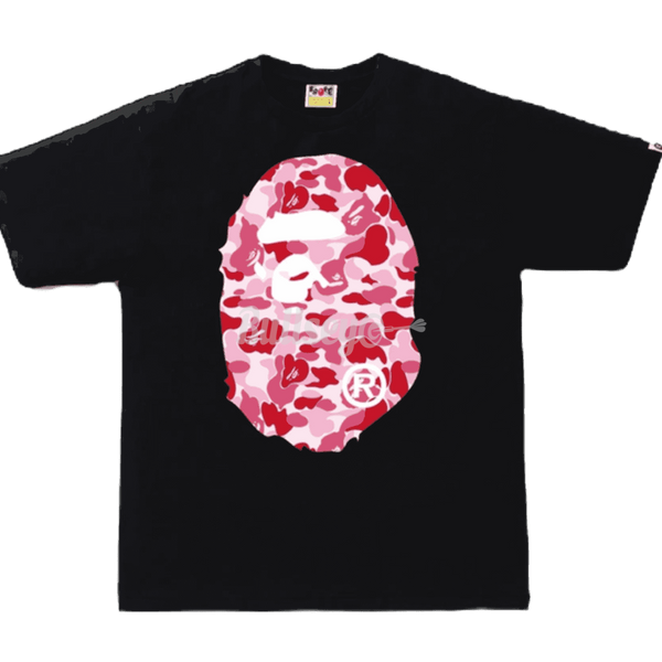 Bape ABC Camo Big Ape Head Black/Pink T - BullseyeSB – Stclaircomo