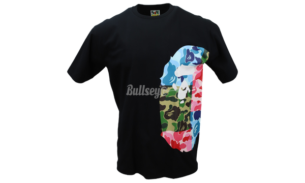 Bape ABC Crazy Camo Side Big Ape Head Black T-Shirt-Bullseye fw18 Boutique