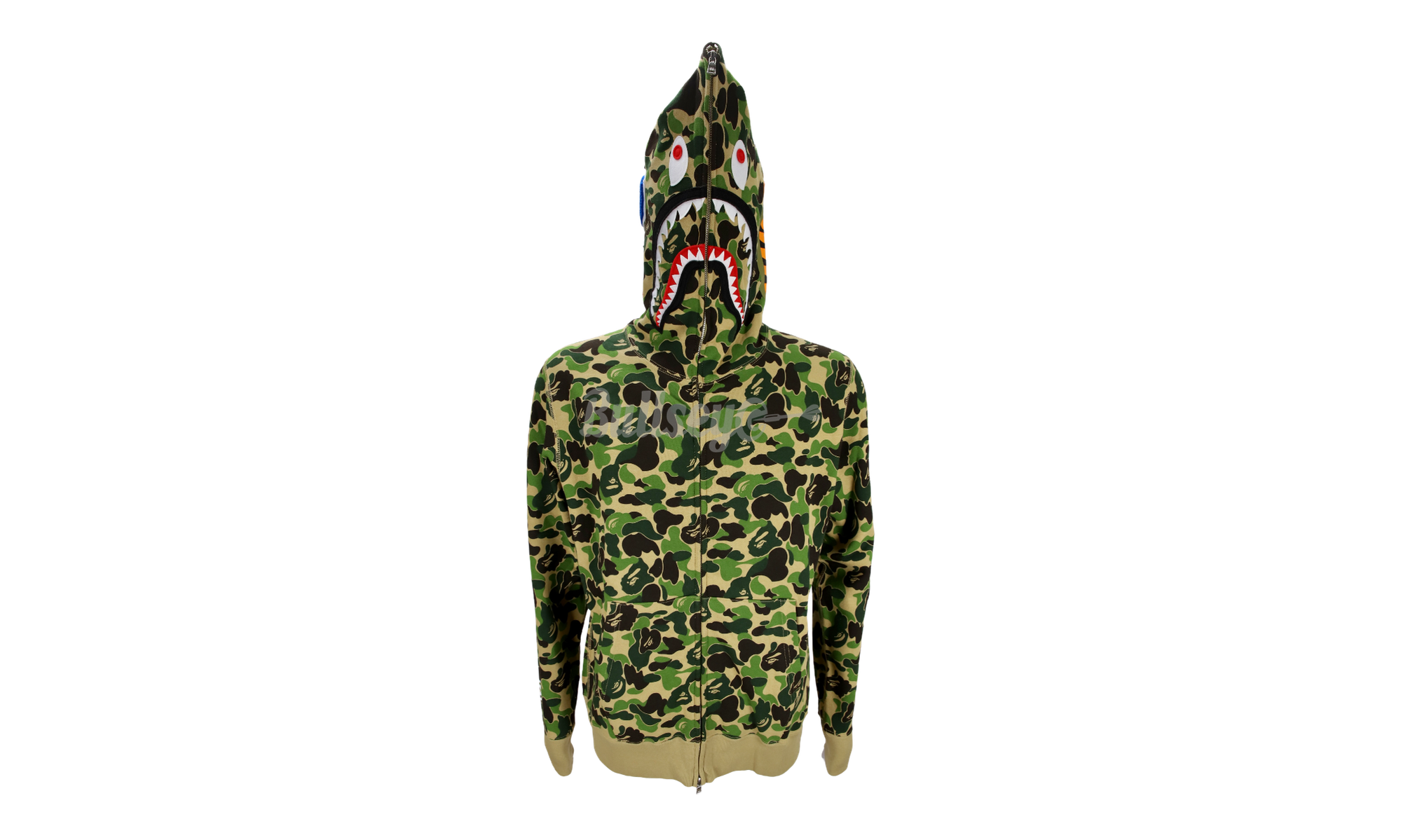 Bape ABC Green Camo Shark Full Zip Hoodie-Bullseye Sneaker Boutique