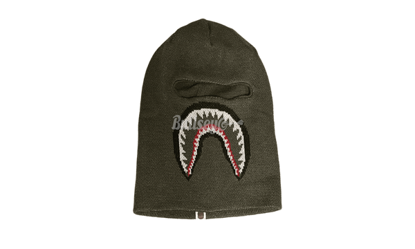 Bape Green Shark Knit Ski Mask-Bullseye Sneaker Boutique