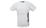 Bullseye Vertical Logo White T-Shirt-Bullseye Sneaker tope Boutique