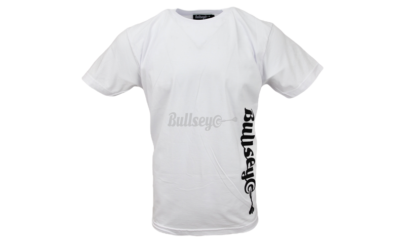 Bullseye Vertical Logo White T-Shirt-Jabari Parker dunks in his nike Prm LeBron X Elite iD