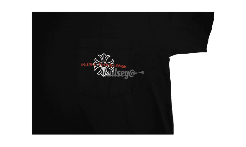 Chrome Hearts Guns N’ Roses Black T-Shirt - Faux Suede Sandal