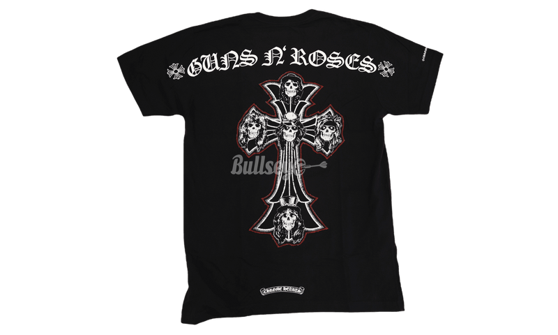Chrome Hearts Guns N’ Roses Black T-Shirt-Faux Suede Sandal