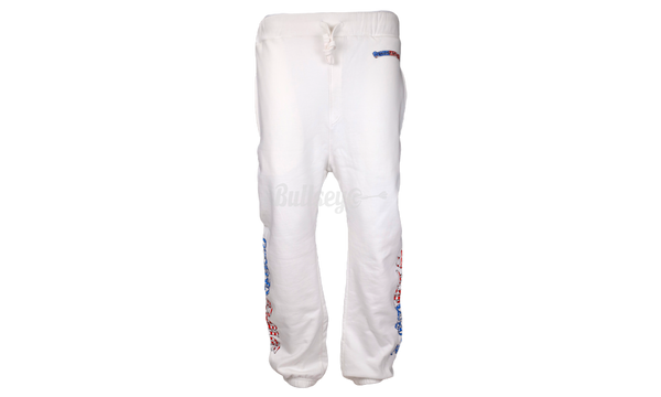 Chrome Hearts Matty Boy America White Sweatpants-Lacoste chaymon nappa leather mens shoes navy-white 7-37cma0094-092