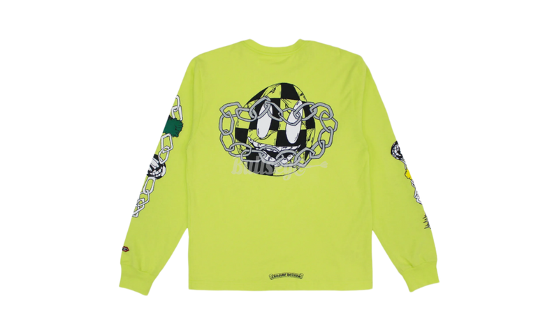 Chrome Hearts Matty Boy "Link" Lime Green Longsleeve T-Shirt-Urlfreeze Sneakers Sale Online