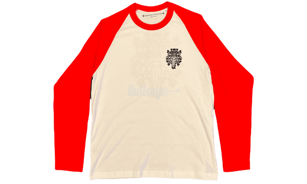 Chrome Hearts Red/White Dagger Baseball Longsleeve-Bullseye Sneaker Boutique