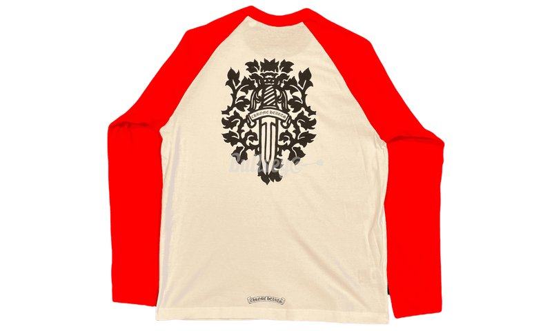 Chrome Hearts Red/White Dagger Baseball Longsleeve-If youre going to keep it running