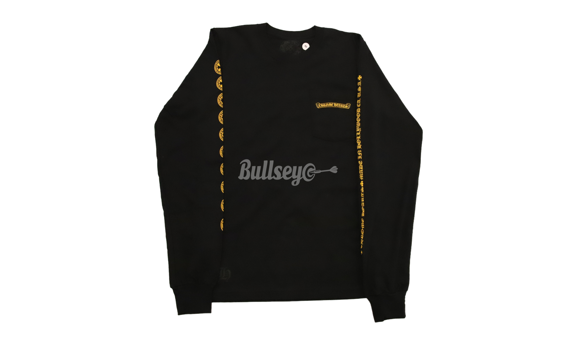 Chrome Hearts Yellow Cross Black Longsleeve T-Shirt-Bullseye Sneaker Boutique