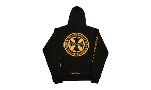 Chrome Hearts Yellow Cross Black Pullover Hoodie-stranger things adidas crew neck tops free
