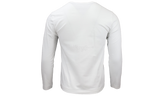 Comme Des Garcons PLAY Applique Logo White/Black Longsleeve T-shirt