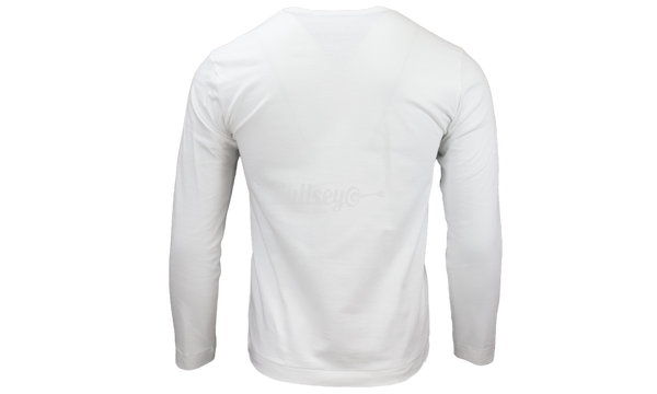 Comme Des Garcons PLAY camiseta de manga larga con logo blanco/negro