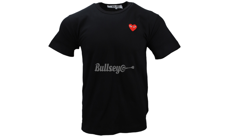 Comme Des Garcons PLAY "Embroidered Red Heart" Black T-Shirt-Urlfreeze Sneakers Sale Online