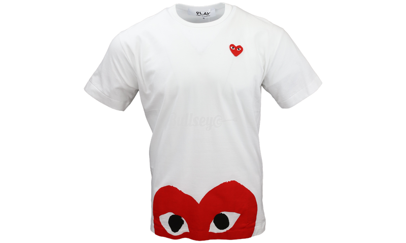 Comme Des Garcons PLAY Half Hearts White/Red T-Shirt-Urlfreeze Sneakers Sale Online