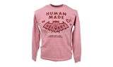 Human Made x Lil Uzi Vert Pink Longsleeve T-Shirt-Nike Air Jordan 1 Low UNC 2021 EU44 US10 NEU