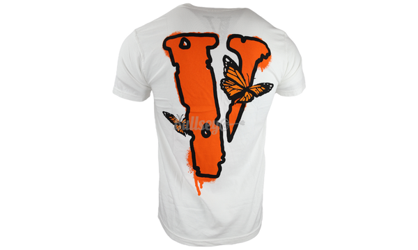 Juice Wrld x Vlone "LND Butterfly" White T-Shirt-Urlfreeze Sneakers Sale Online