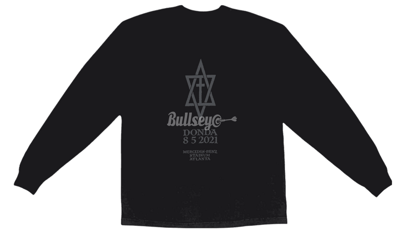 Kanye West Donda Listening Event Black Longsleeve T-Shirt-Bullseye Sneaker Q906 Boutique
