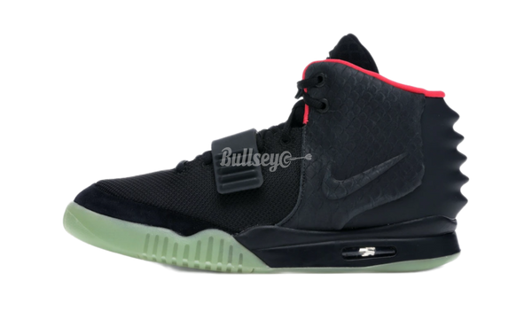 Nike Air Yeezy 2 "Solar Red"-spray paint-effect leather sneakers