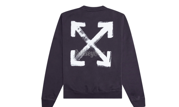 Off-White Painted Arrows Black Crewneck-discount nike athletic shoes for women clearance