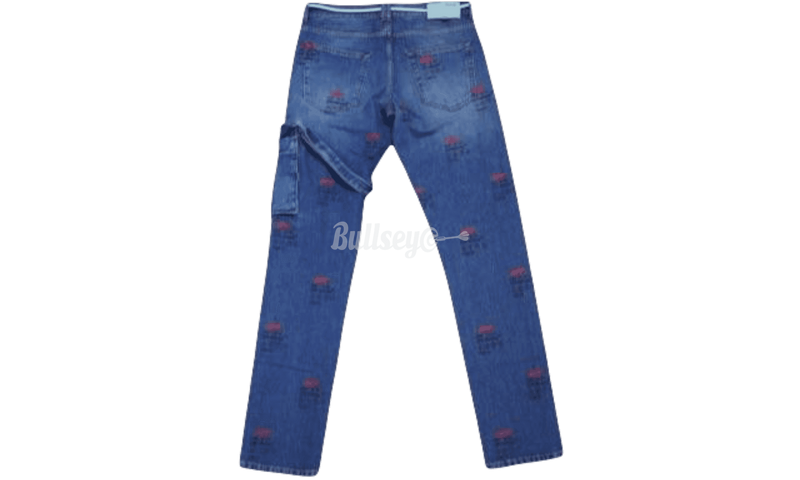 Off-White c/o Virgil Abloh Blue Denim Jeans - Bullseye Sneaker Boutique