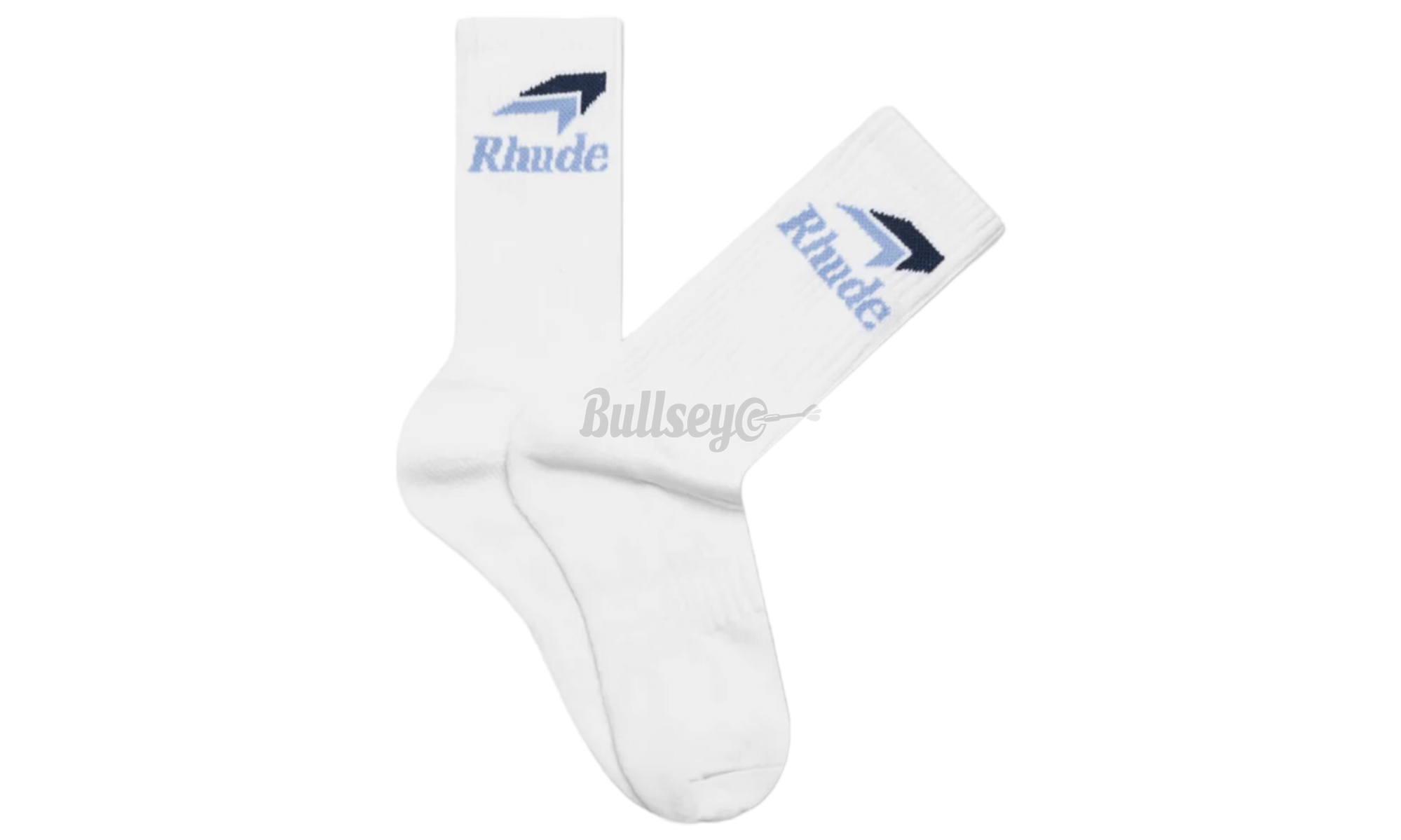 Rhude Speedmark Socks White/Sky Blue/Navy-Bullseye Sneaker Boutique