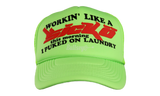 Sicko Working Like A Sicko Neon Trucker Hat-Urlfreeze Sneakers Sale Online