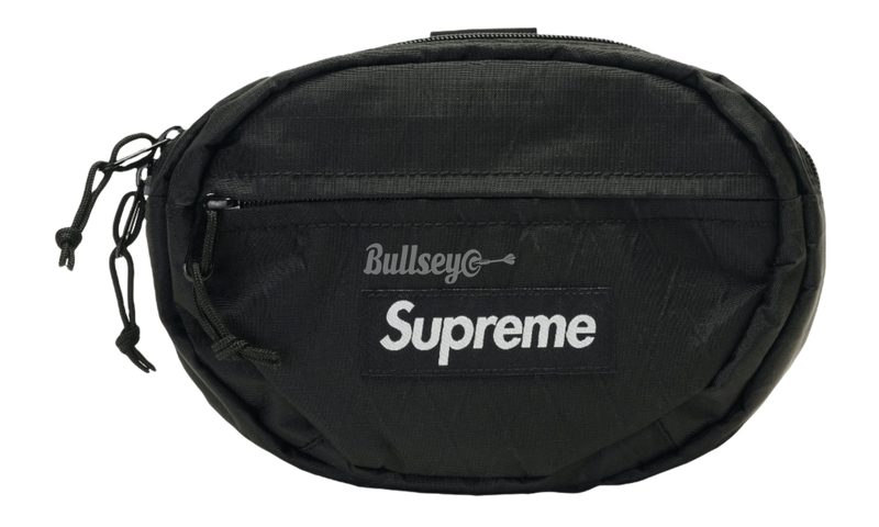 Supreme Black Waist Bag (FW18)-distressed lace-up mountain boots