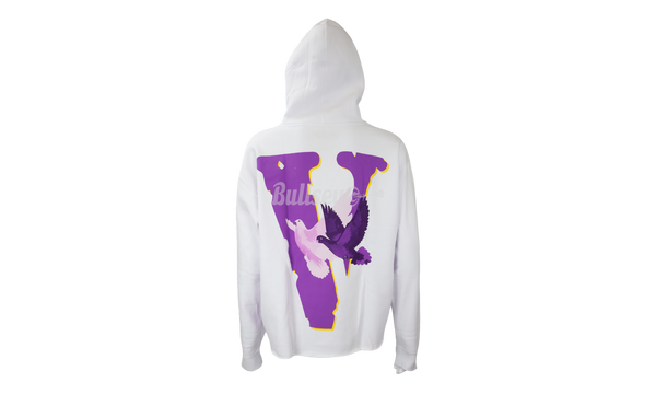 VLone x NAV "Doves" White Hoodie-Gucci leather high heel ankle boots