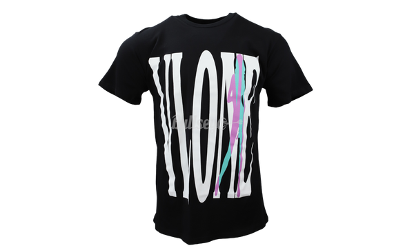 Vlone "Vice City" Black T-Shirt-nike lebron 18 low zero dark 23 black cv7562 004 release date info