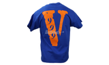 Vlone x Juice Wrld "LND 999" Blue T-Shirt-Skechers golf shoes on sale