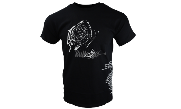 Vlone x Pop Smoke "Tracklist" Black T-Shirt-Shirt match Jordan 5 Pinnacle Black Never Broke Again Black