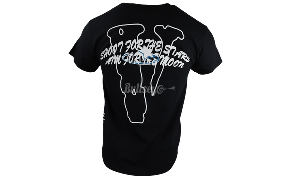 Vlone x Pop Smoke "Tracklist" Black T-Shirt-Printed and embroidered Jordan branding